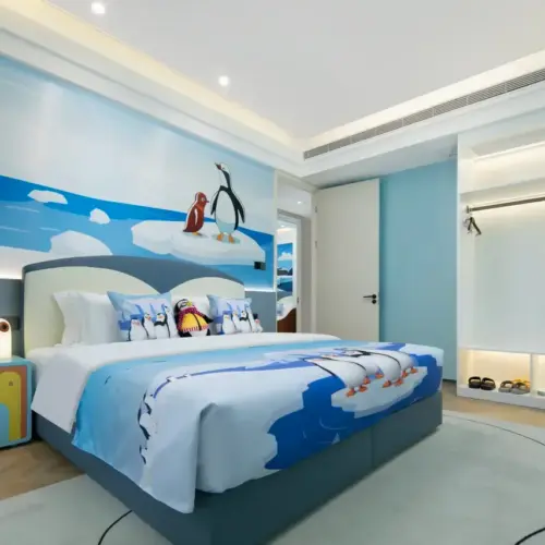 Child-Friendly Parent-Child Three-Bedroom Suite | Home-Style Gathering | Kids Bathtub | Spacious Activity Area
