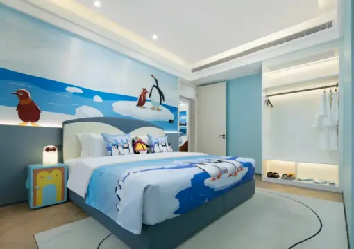 Child-Friendly Parent-Child Three-Bedroom Suite | Home-Style Gathering | Kids Bathtub | Spacious Activity Area
