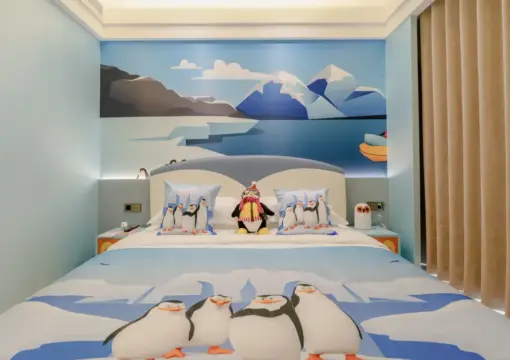 Child-Friendly Parent-Child Three-Bedroom Suite | Home-Style Gathering | Kids Bathtub | Spacious Activity Area