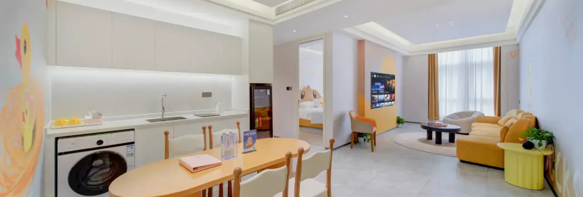 Child-Friendly Parent-Child Two-Bedroom Suite | Duck & Goose Dual Themes | Perfect for Family Gatherings