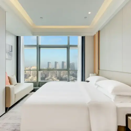 Executive Three-Bedroom Gathering Suite | Separate Bedrooms | Spacious Living Room | Two Bathrooms
