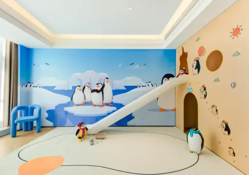 Parent-Child Playland Penguin Themed Suite | Indoor Slide | Spacious Space