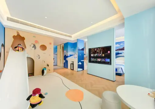 Parent-Child Playland Penguin Themed Suite | Indoor Slide | Spacious Space