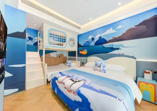 Parent-Child Playland Penguin Themed Suite | Indoor Slide | Spacious Space