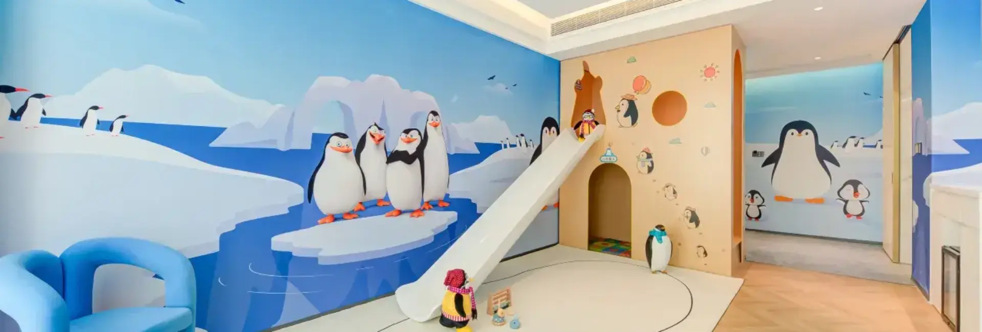 Parent-Child Playland Penguin Themed Suite | Indoor Slide | Spacious Space