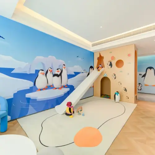 Parent-Child Playland Penguin Themed Suite | Indoor Slide | Spacious Space