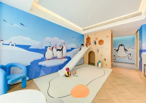 Parent-Child Playland Penguin Themed Suite | Indoor Slide | Spacious Space